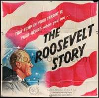 8b408 ROOSEVELT STORY 6sh 1948 biography of former President Franklin Delano, FDR, very rare!