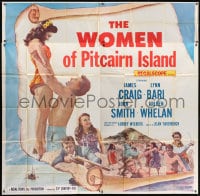 8b442 WOMEN OF PITCAIRN ISLAND 6sh 1957 James Craig, Lynn Bari, South Seas, Mutiny on the Bounty!