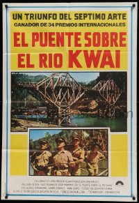 8b473 BRIDGE ON THE RIVER KWAI Argentinean R1970s William Holden, Alec Guinness, David Lean classic