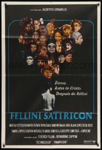 8b499 FELLINI SATYRICON Argentinean 1970 Federico's Italian cult classic, cool cast montage!