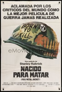 8b506 FULL METAL JACKET Argentinean 1987 Stanley Kubrick Vietnam War movie, Philip Castle art!