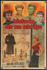 8b511 HISTORIA DE UN ABRIGO DE MINK Argentinean 1955 History of a Mink Coat, great art!