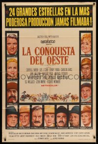 8b514 HOW THE WEST WAS WON Argentinean 1963 John Ford epic, portraits of top stars!