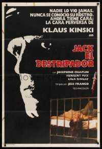 8b523 JACK THE RIPPER Argentinean 1976 Jess Franco, Klaus Kinski, different image!