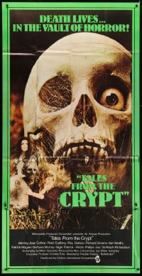 8b092 TALES FROM THE CRYPT English 3sh 1972 Peter Cushing, Joan Collins, E.C., huge skull image!