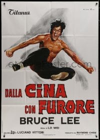 8b191 CHINESE CONNECTION Italian 1p R1970s kung fu master Bruce Lee, art by Averardo Ciriello!