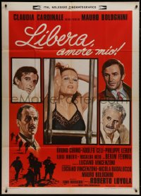 8b247 LIBERA MY LOVE Italian 1p 1975 Bolognini, art of sexy Claudia Cardinale & her male co-stars!