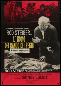 8b273 PAWNBROKER Italian 1p 1966 concentration camp survivor Rod Steiger, directed by Sidney Lumet!