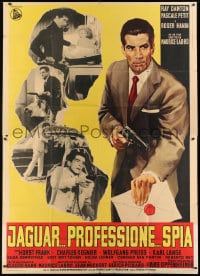 8b103 CODE NAME JAGUAR Italian 2p 1966 Marice Labro's Corrida pour un espion, art of Ray Danton!