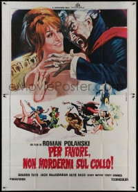 8b112 FEARLESS VAMPIRE KILLERS Italian 2p R1970s Roman Polanski, Piovano art of sexy Sharon Tate!