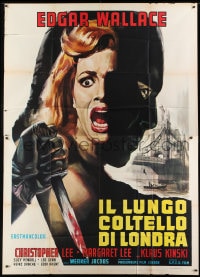 8b143 PSYCHO-CIRCUS Italian 2p 1968 horrifying syndicate of evil, art of girl & masked murderer!