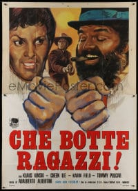 8b147 RETURN OF SHANGHAI JOE Italian 2p 1974 Klaus Kinski, Cheen Lie, wacky spaghetti western art!