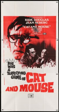 8b035 CAT & MOUSE South African 3sh 1974 Kirk Douglas, Jean Seberg, his was a terrifying game!
