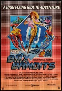 8c701 BMX BANDITS Aust 1sh 1983 bicycle moto cross action art w/early Nicole Kidman!