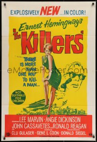 8c735 KILLERS Aust 1sh 1964 sexy full-length Angie Dickinson, Lee Marvin, directed by Don Siegel!