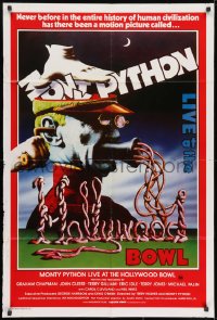 8c743 MONTY PYTHON LIVE AT THE HOLLYWOOD BOWL Aust 1sh 1982 great wacky meat grinder image!