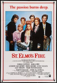 8c755 ST. ELMO'S FIRE Aust 1sh 1985 Rob Lowe, Demi Moore, Emilio Estevez, Ally Sheedy, Judd Nelson