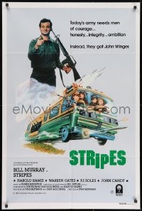 8c759 STRIPES Aust 1sh 1981 Ivan Reitman classic military comedy, Bill Murray wants YOU!
