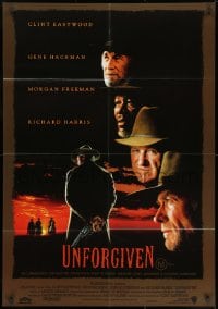 8c768 UNFORGIVEN Aust 1sh 1992 Clint Eastwood, Gene Hackman, Richard Harris, Morgan Freeman