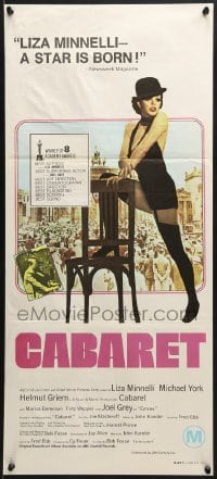 8c802 CABARET awards Aust daybill 1972 Liza Minnelli sings & dances in Nazi Germany, Bob Fosse!
