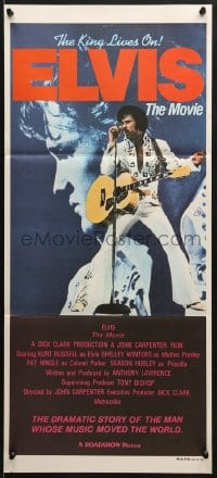 8c833 ELVIS Aust daybill 1979 Kurt Russell as Presley, directed by John Carpenter, rock & roll!