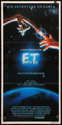 8c831 E.T. THE EXTRA TERRESTRIAL Aust daybill 1982 Steven Spielberg classic, John Alvin art!