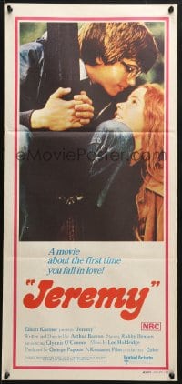 8c872 JEREMY Aust daybill 1973 Robby Benson, basketball romance, the first time you fall in love!