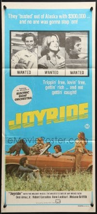 8c874 JOYRIDE Aust daybill 1977 AIP, a story about teens who juyst shove it and leave it all behind!