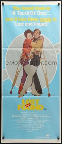 8c891 LOST & FOUND Aust daybill 1979 George Segal & Glenda Jackson on crutches together by Tanenbaum!