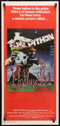 8c903 MONTY PYTHON LIVE AT THE HOLLYWOOD BOWL Aust daybill 1982 great wacky meat grinder image!