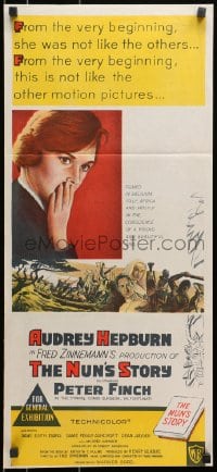 8c907 NUN'S STORY Aust daybill 1959 religious missionary Audrey Hepburn was not like the others!