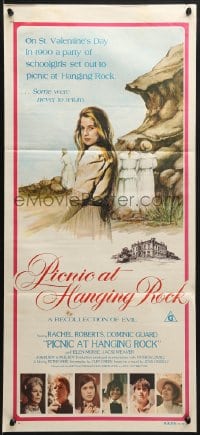 8c916 PICNIC AT HANGING ROCK Aust daybill 1975 Peter Weir classic about vanishing schoolgirls!