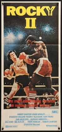 8c930 ROCKY II Aust daybill 1979 Sylvester Stallone, Carl Weathers, boxing sequel!