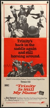 8c977 TRINITY IS STILL MY NAME 2nd printing Aust daybill 1972 ...Continuavano a Chiamarlo Trinita!