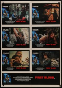 8c686 FIRST BLOOD Aust LC poster 1982 artwork of Sylvester Stallone as John Rambo by Drew Struzan!