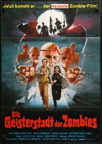 8c549 BEYOND German 1981 Lucio Fulci, completely different art of zombies and victims on the run!