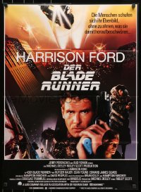 8c553 BLADE RUNNER German 1982 Ridley Scott sci-fi classic, montage of Harrison Ford & cast!