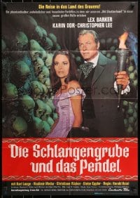 8c554 BLOOD DEMON German 1967 Christopher Lee, great image of Lex Barker & sexy Karin Dor!