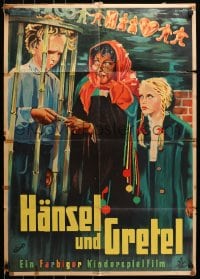 8c599 HANSEL & GRETEL German 1960s Walter Janssen's Hansel und Gretel, witch style!