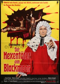 8c635 NIGHT OF THE BLOOD MONSTER German 1970 Jess Franco, Christopher Lee, bizarre torture!
