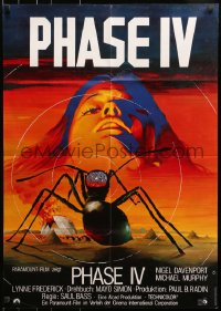 8c640 PHASE IV German 1977 wild sci-fi art of giant ant, directed by Saul Bass!