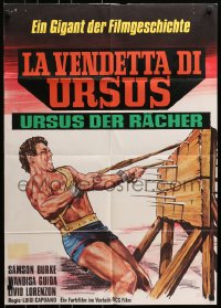 8c648 REVENGE OF URSUS German 1963 La vendetta di Ursus, stronger than an elephant, different!