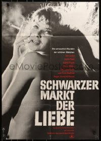 8c652 SCHWARZER MARKT DER LIEBE German 1966 Ernst Hofbauer, topless smoking Christine Dass!