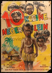 8c683 ZEHN KLEINE NEGERLEIN German 1954 completely different art of African child by Karnath!