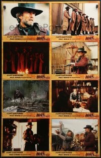 8c533 PALE RIDER set 2 German LC poster 1985 completely different images of cowboy Clint Eastwood!