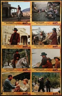 8c534 PALE RIDER #1 German LC poster 1985 great completely different images of cowboy Clint Eastwood!