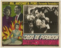 8c029 CASA DE PERDICION Spanish/US LC 1956 Pereda, great images of sexy Maria Antonieta Pons!
