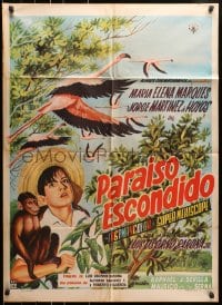 8c384 LITTLE BOY BLUE & PANCHO Mexican poster 1963 the adventures of a Mexican boy & his monkey!