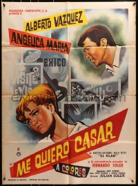 8c398 ME QUIERO CASAR Mexican poster 1967 sexiest Angelica Maria wants to get married!