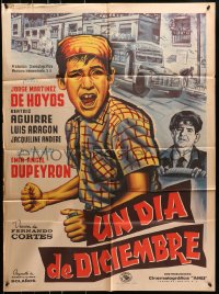 8c424 UN DIA DE DICIEMBRE Mexican poster 1962 Jorge Martinez de Hoyos, Beatriz Aguirre!
